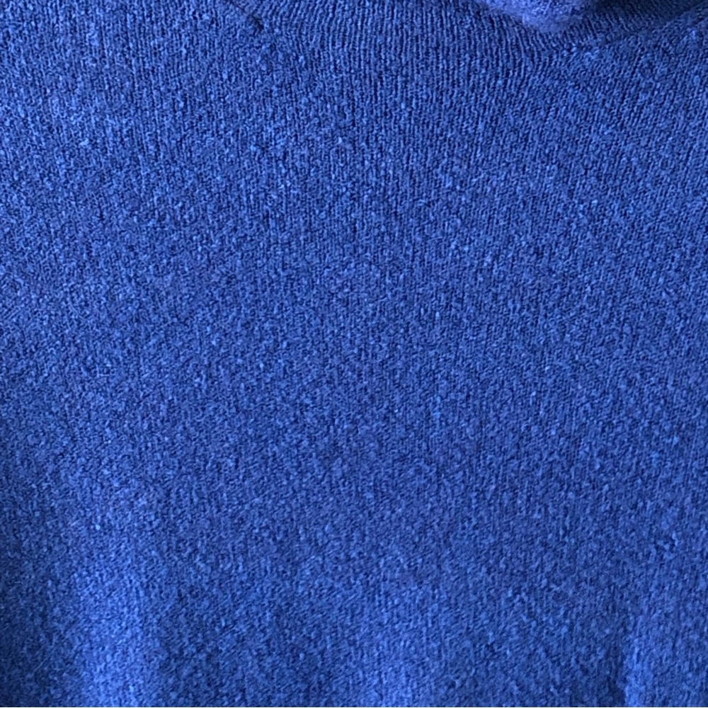 Moda International Turtleneck Sweater Blue Size Medium —#012 - Picture 4 of 7